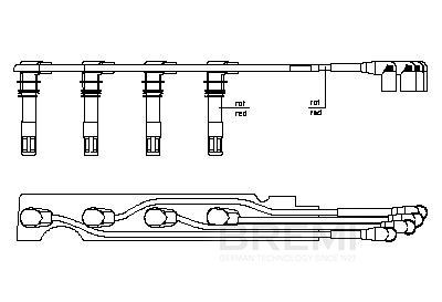 BREMI Ignition lead Article number: 816E95 cheaply
