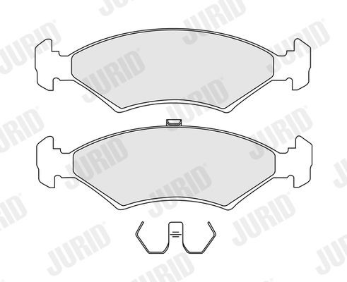 JURID Brake pad set Article number: 571536J cheaply