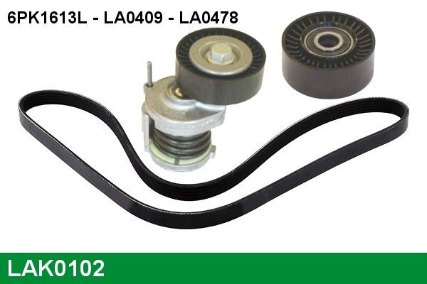 LUCAS V-Ribbed Belt Set Article number: LAK0102 cheaply
