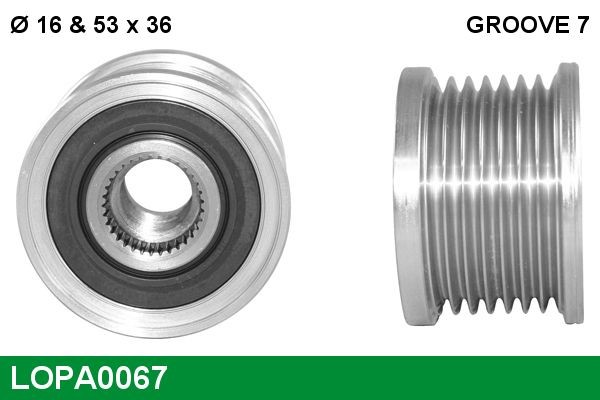LUCAS Alternator Freewheel Clutch Article number: LOPA0067 cheaply