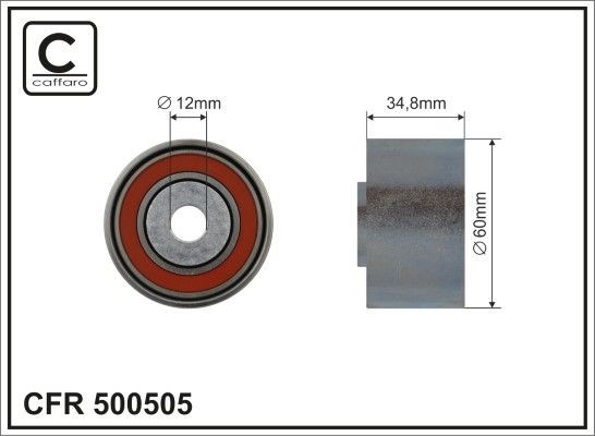 CAFFARO Timing belt deflection pulley Article number: 500505 cheaply