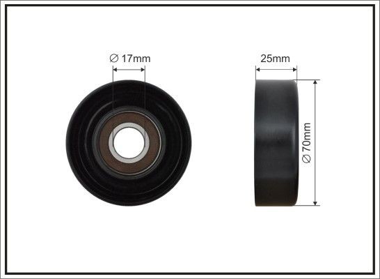 CAFFARO Tensioner pulley Article number: 500525 cheaply