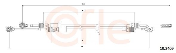 COFLE 10.2469 Tross, käigukast TRANSIT 2.2 TDCi 140 HP Diisel 2014