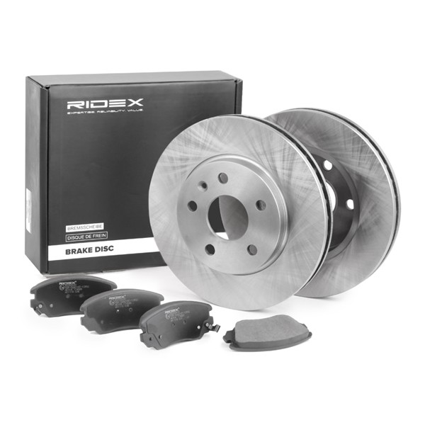 RIDEX Brake discs and pads set Article number: 3405B0231 cheaply