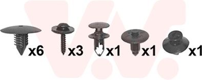 VAN WEZEL Mounting Kit, mud guard Article number: 4341796 cheaply