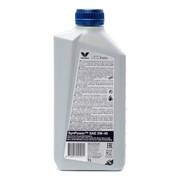 Valvoline Mootoriõli Artikli number: 872380 soodsalt