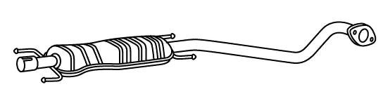 VEGAZ Middle silencer Article number: OS-420AT cheaply