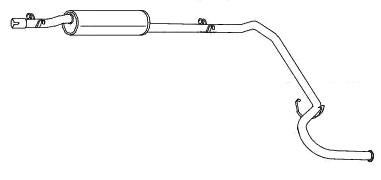 VEGAZ Rear silencer Article number: PGS-73 cheaply