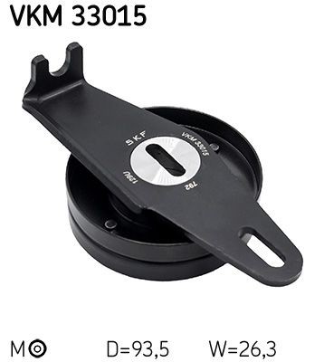 SKF Deflection / Guide Pulley, v-ribbed belt Article number: VKM 33015 cheaply