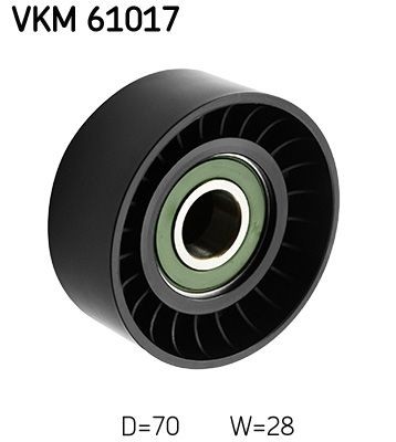 SKF Deflection / Guide Pulley, v-ribbed belt Article number: VKM 61017 cheaply