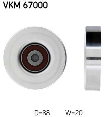 SKF Deflection / Guide Pulley, v-ribbed belt Article number: VKM 67000 cheaply