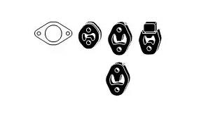 VEGAZ Exhaust mounting kit Article number: VOA-80 cheaply