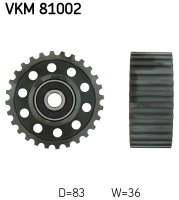 SKF Timing belt deflection pulley Article number: VKM 81002 cheaply
