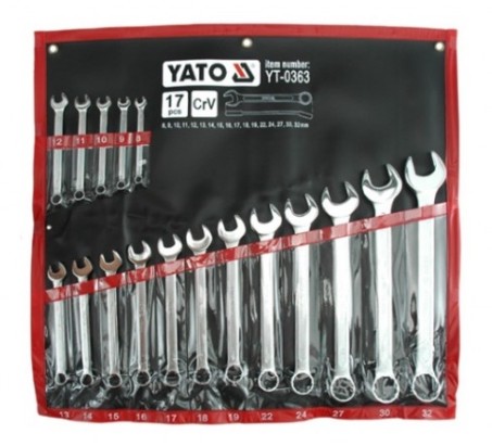 YATO Ring- / gaffelnøglesæt Varenummer: YT-0363 billige