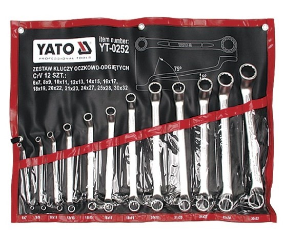 YATO Ring- / gaffelnøglesæt Varenummer: YT-0252 billige