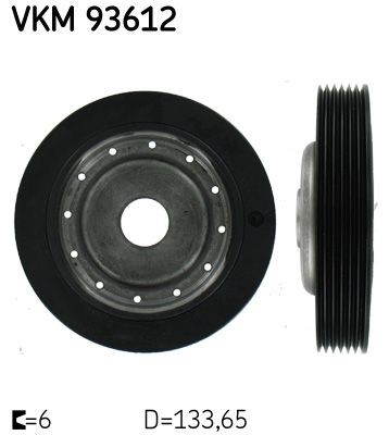 SKF Remskive, krumtapaksel Varenummer: VKM 93612 billige