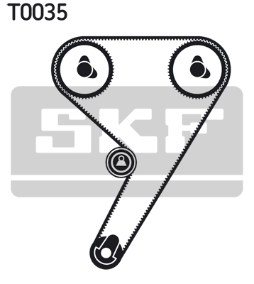 SKF Timing belt kit Article number: VKMA 02005 cheaply