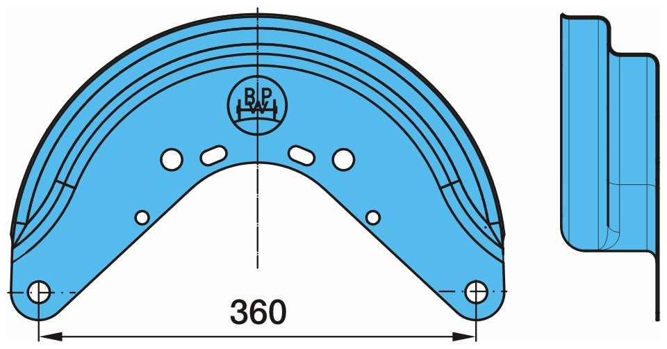 BPW Cover Sheet, brake drum Article number: 09.801.06.16.0 cheaply