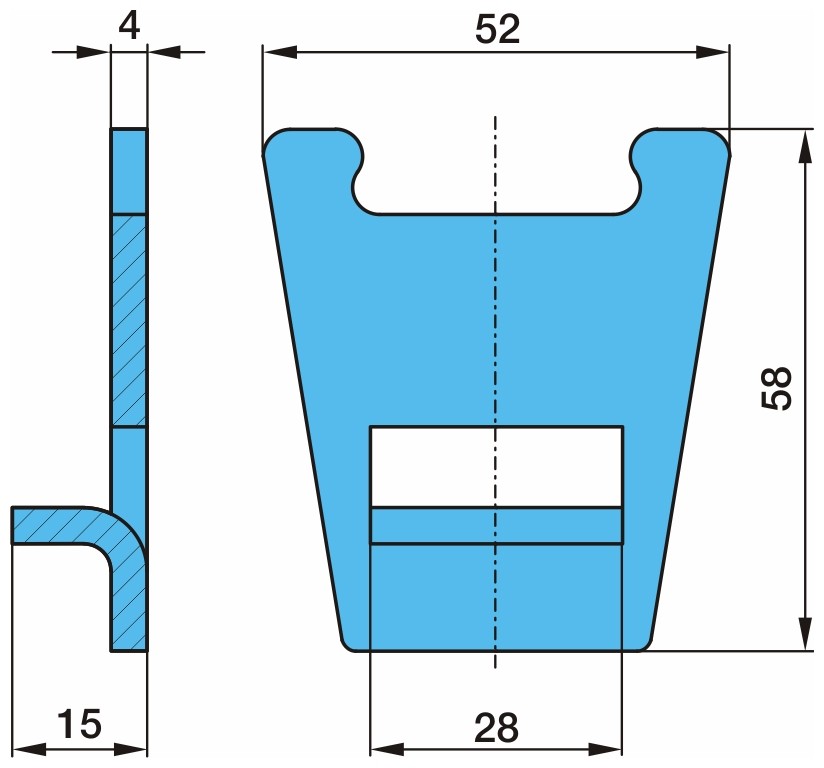BPW Retaining Plate, brake shoe pins Article number: 03.167.23.02.0 cheaply