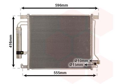 VAN WEZEL Air conditioning condenser Article number: 13015703 cheaply