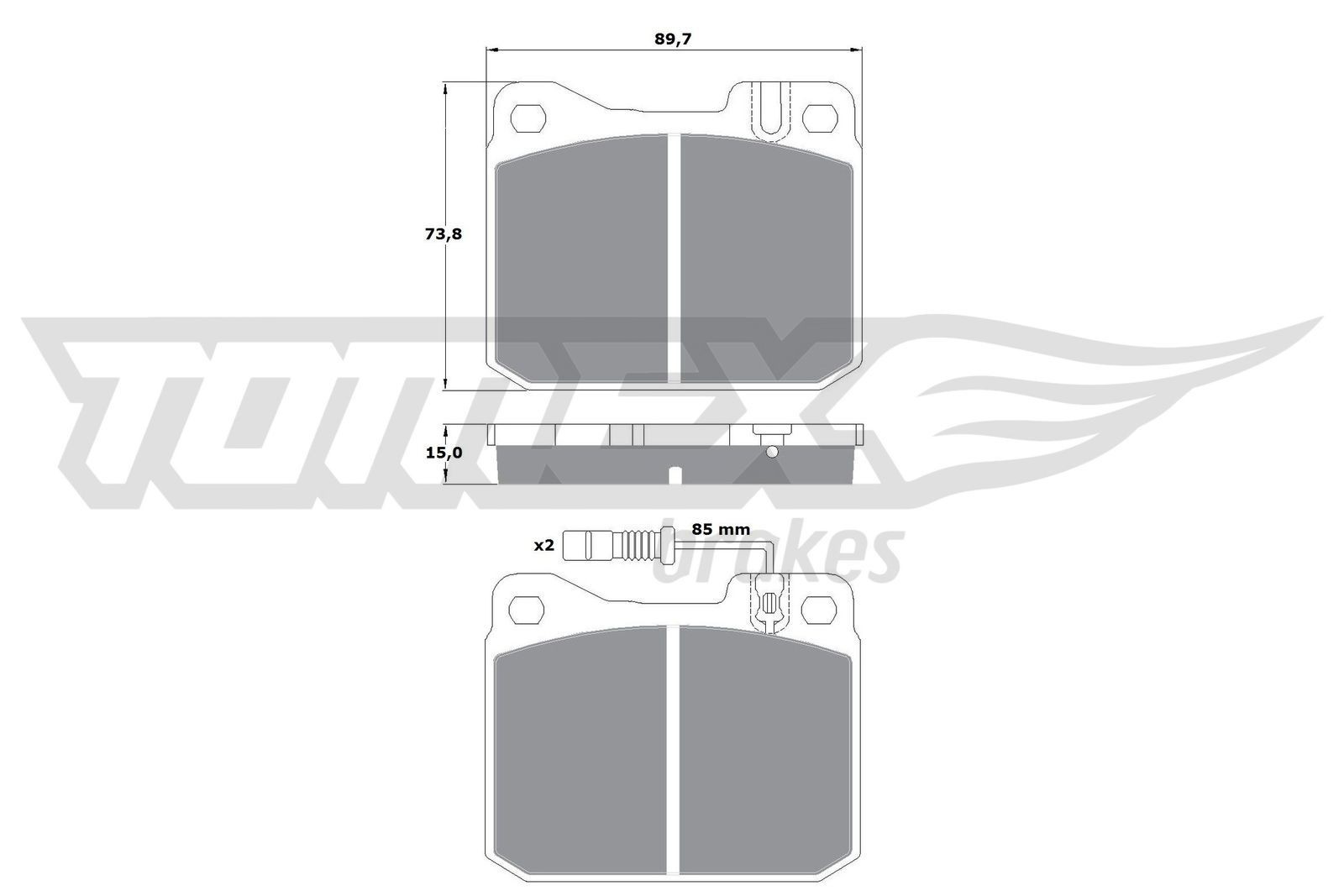 TOMEX brakes Piduriklotsid Artikli number: TX 10-221 soodsalt