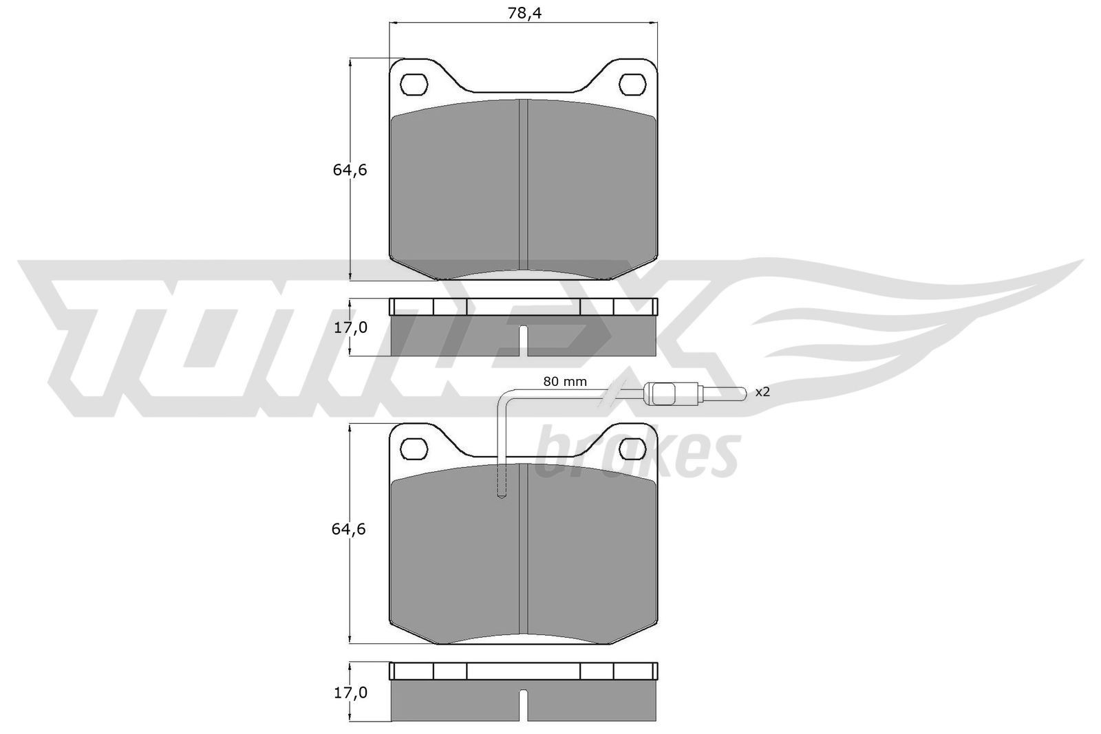 TOMEX brakes Brake pad set Article number: TX 10-40 cheaply