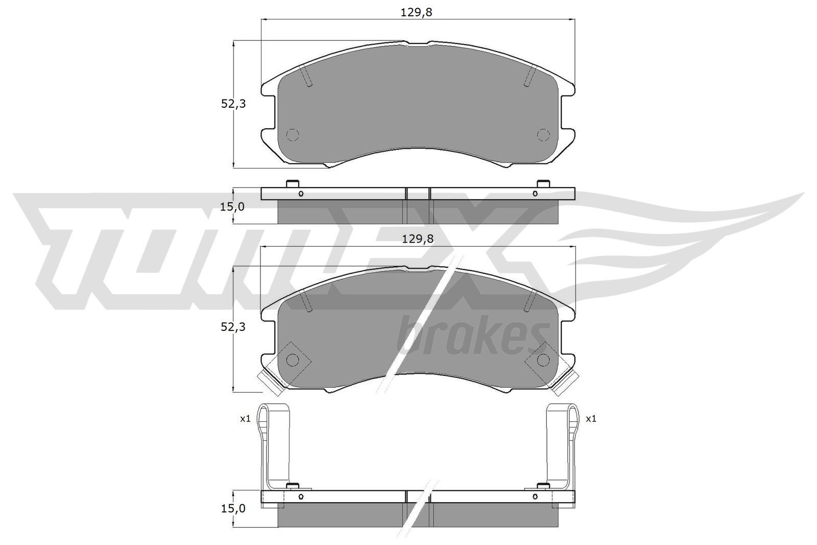 TOMEX brakes Brake pad set Article number: TX 10-56 cheaply
