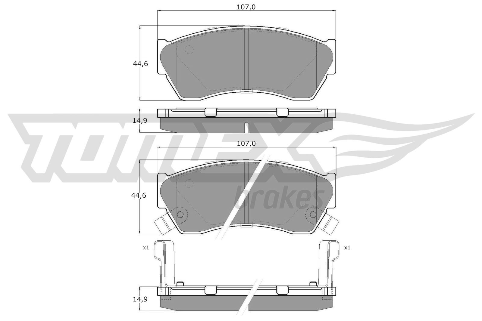TOMEX brakes Brake pad set Article number: TX 11-08 cheaply