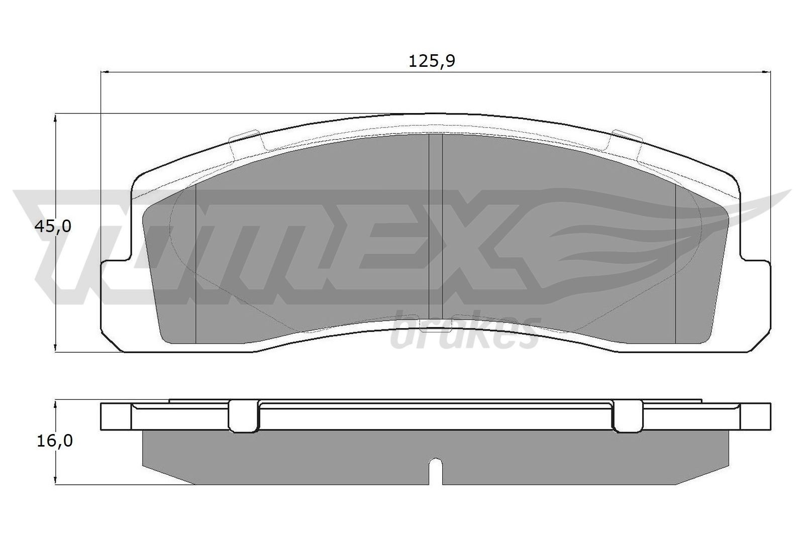 TOMEX brakes Brake pad set Article number: TX 12-16 cheaply