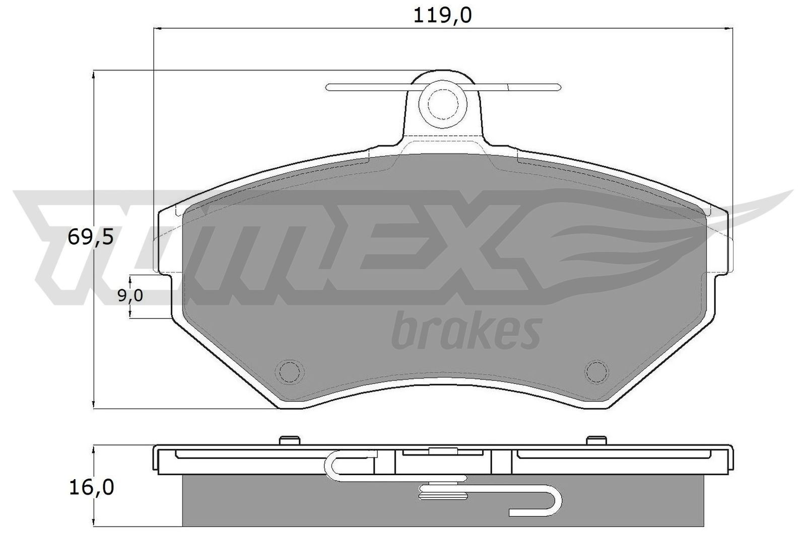 TOMEX brakes Brake pad set Article number: TX 13-94 cheaply