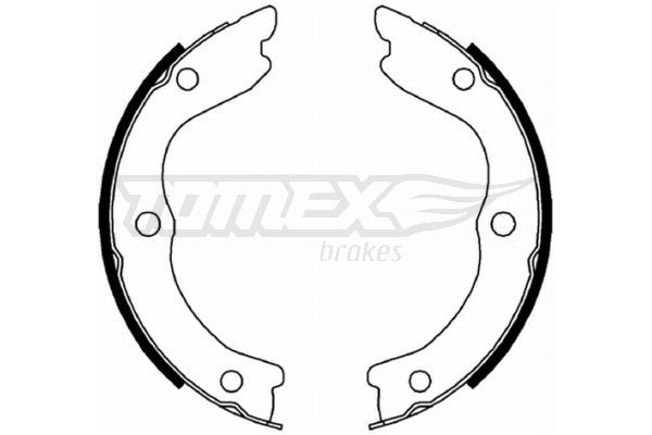 TOMEX brakes Brake Shoe Set Article number: TX 22-30 cheaply
