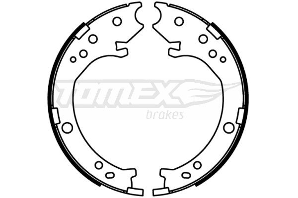 TOMEX brakes Brake Shoe Set Article number: TX 22-51 cheaply