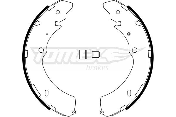 TOMEX brakes Brake Shoe Set Article number: TX 23-28 cheaply