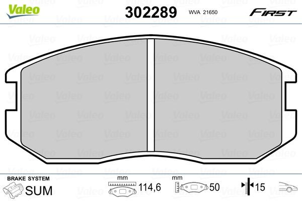 VALEO Piduriklotsid Artikli number: 302289 soodsalt