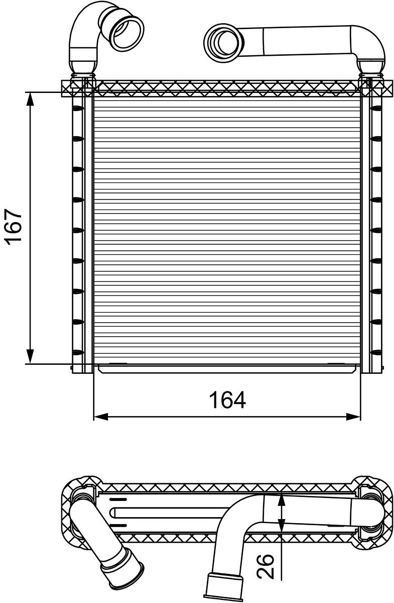 VALEO Heater matrix Article number: 811506 cheaply