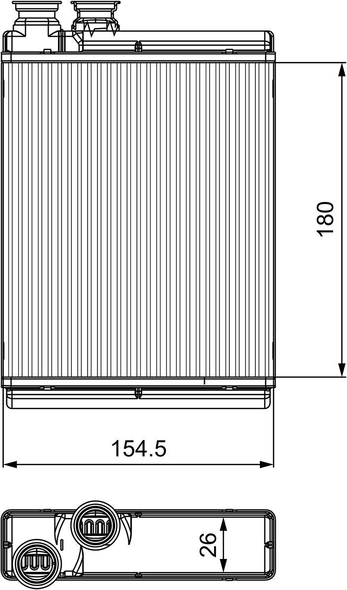 VALEO Radiateur de chauffage UGS: 811517 à peu de frais