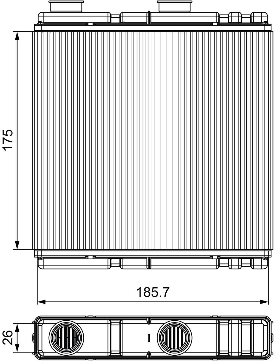 VALEO Heater matrix Article number: 811543 cheaply
