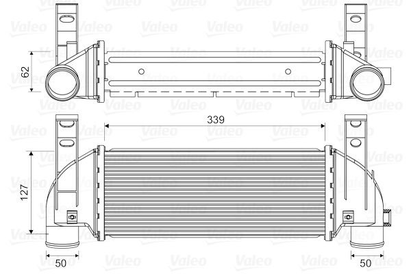 VALEO Intercooler Varenummer: 818353 billige