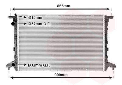 VAN WEZEL Engine radiator Article number: 03012720 cheaply