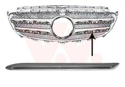 VAN WEZEL Trim / Protective Strip, radiator grille Article number: 2932417 cheaply
