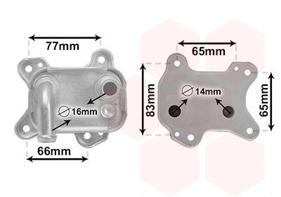 VAN WEZEL Engine oil cooler Article number: 37013715 cheaply