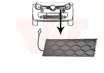 VAN WEZEL Radiator Grille Article number: 4368511 cheaply