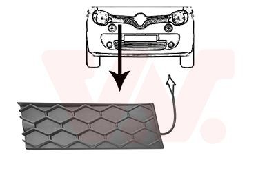 VAN WEZEL Radiator Grille Article number: 4368512 cheaply