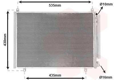 VAN WEZEL Air conditioning condenser Article number: 52015703 cheaply