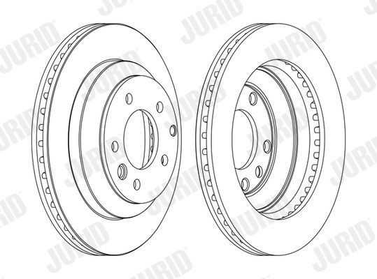 JURID Brake disc Article number: 562393JC-1 cheaply
