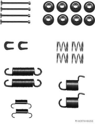 HERTH+BUSS JAKOPARTS J3562010 Accessory Kit, brake shoes FOURTRAK 2.8 TD (F70, F75, F80, F85) 102 PS Diesel 1998
