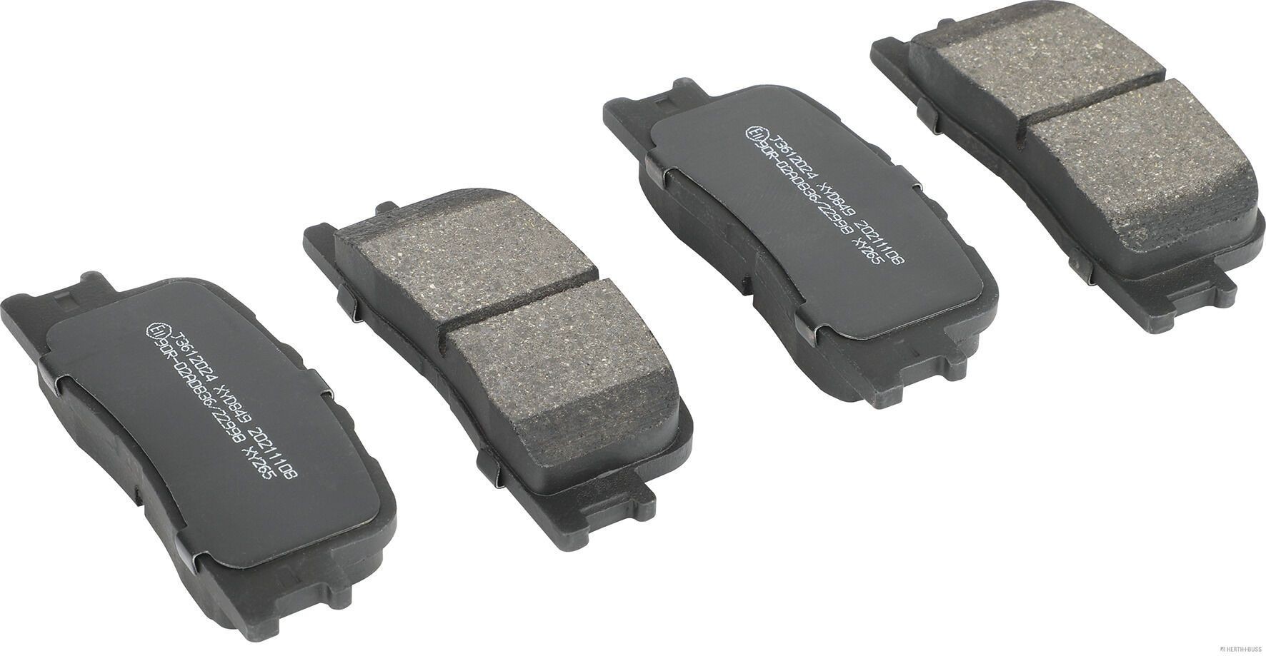 HERTH+BUSS JAKOPARTS Brake pad set Article number: J3612024 cheaply
