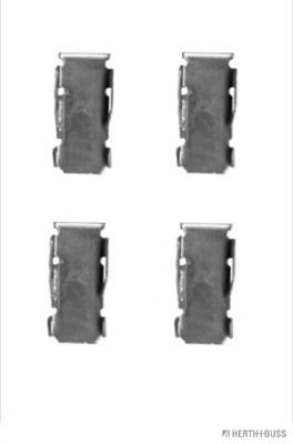 HERTH+BUSS JAKOPARTS J3666001 Lisakomplekt, ketaspiduriklotsid APPLAUSE 1.6 16V 99 HP Bensiin 2000
