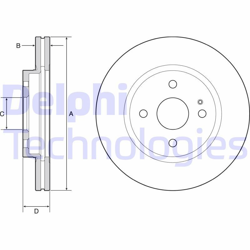 DELPHI Brake disc Article number: BG4942C cheaply