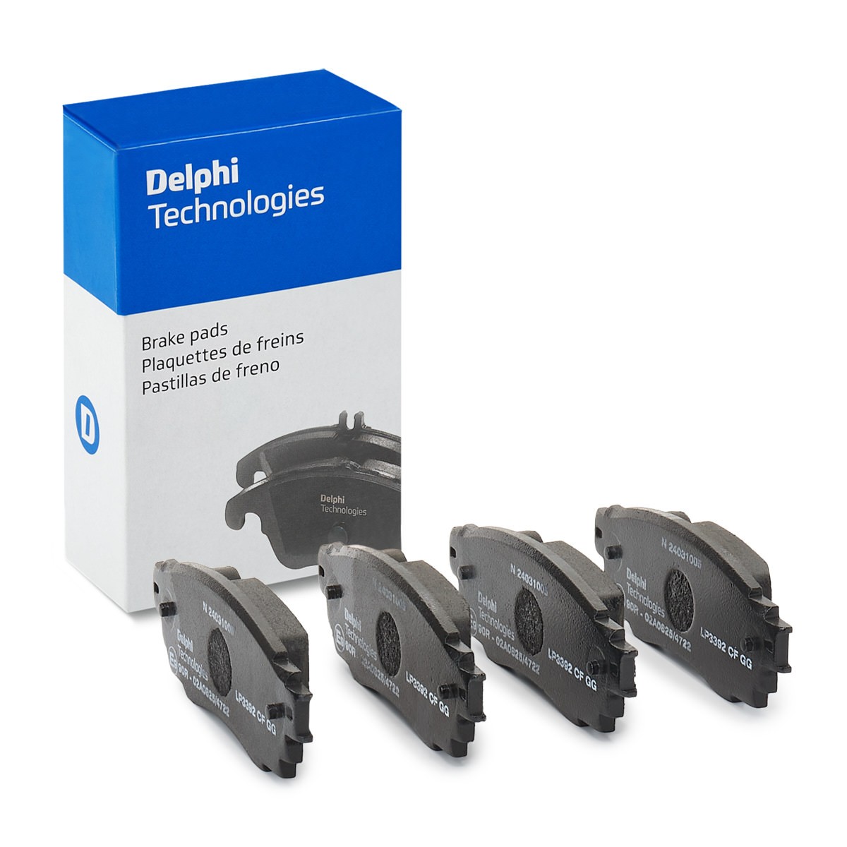 DELPHI Brake pad set Article number: LP3392 cheaply